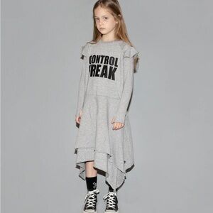 nununu Gray Control Freak Kids Dress